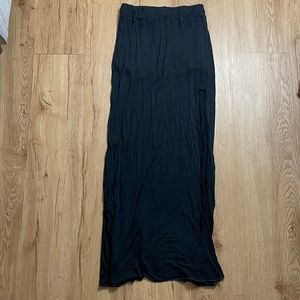 Black maxi skirt